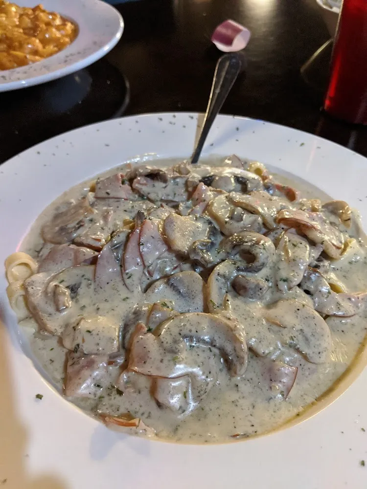 Alfredo with Sliced Sausage Baked